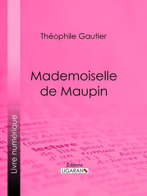 Cover image for Mademoiselle de Maupin